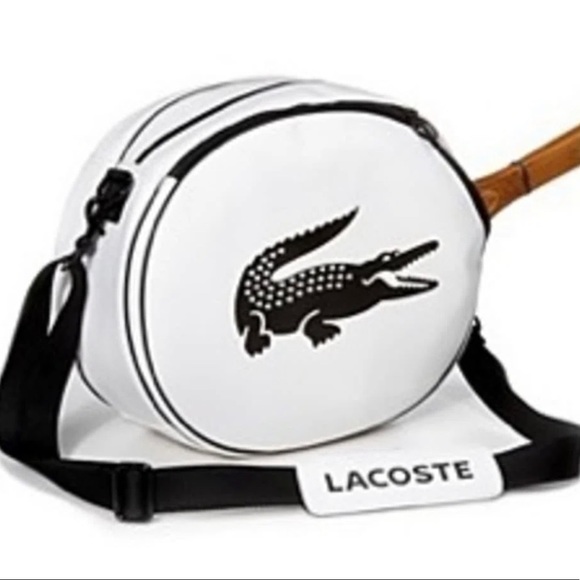 Lacoste Handbags - Vintage RARE NWT Lacoste Tennis racket bag STARK WHITE tote